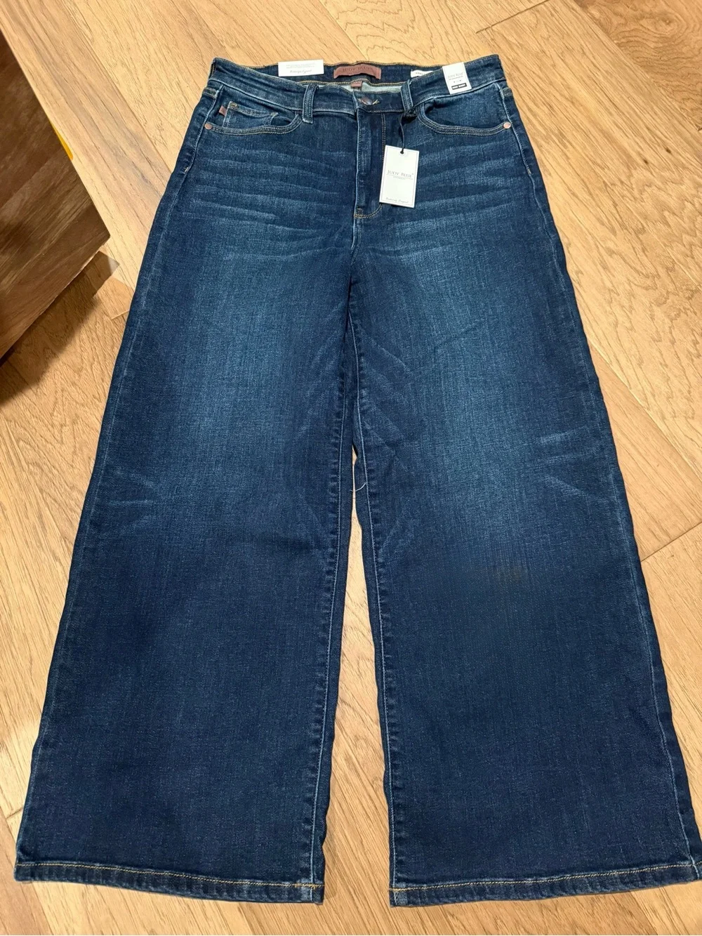 Judy Blue Dark Indigo Wide Leg Jeans